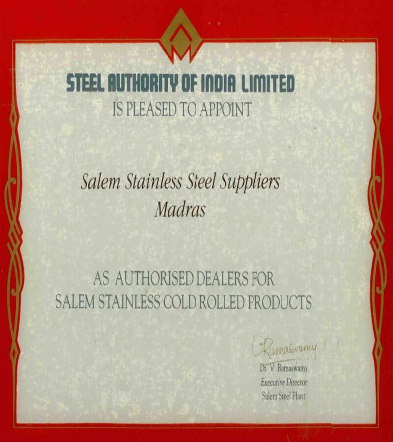 Salem Stainless Steel Supplier,Exporter in Delhi,India